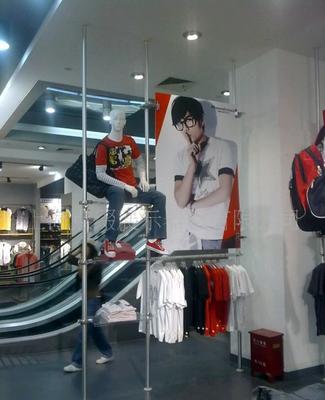 展示架、服裝展具、商業道具、天地柱、展架(圖)